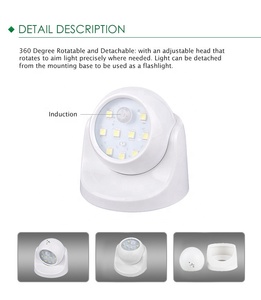 Hot Sale Adjustable Angle Battery Powered <strong>Motion</strong> <strong>Sensor</strong> <strong>Light</strong> 9 LED <strong>Motion</strong> <strong>Detecting</strong> <strong>Light</strong> for House Walls Garage Yard Porch - Product Image 3