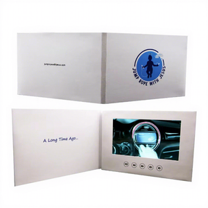 7 inch Màn hình LCD kinh doanh khuyến mại chuyển động kỹ thuật số lời mời đám cưới thiệp chúc mừng Album bưu phẩm Hộp quà tặng cuốn sách Video Brochure - Product Image 1