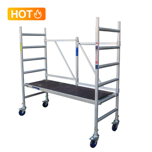 6ft. <strong>Easy</strong>-Set Aluminum Scaffold Tower with Guardrail - 800-Lb. Capacity, Model Number AL-Q0105 Aluminium <strong>Scaffolding</strong> - Product Image 2