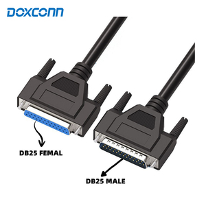 สายเคเบิลอะแดปเตอร์ DB37 DB26 DB25สายเคเบิลแบบขนานสำหรับชายกับหญิงทำจาก PVC สื่อสารกับข้อมูล DB15