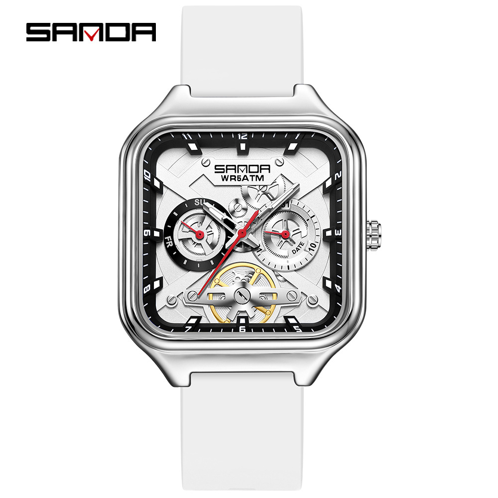 Silver White Black
