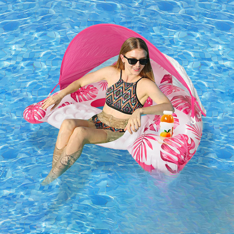 Awning leaf seat float, pink