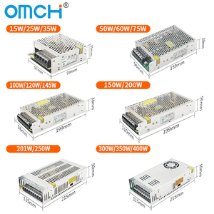 OMCH S-50 Series <strong>Single</strong> AC <strong>DC</strong> Switching Power Supply 5V 12V 24V 10A 4.2A 2.1A 1.1A <strong>Output</strong> 240v <strong>Input</strong> Voltage for 60Hz 50Hz - Product Image 4