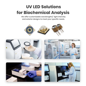 UVA นำไปสู่แพคเกจการวิเคราะห์ทางการแพทย์ไวรัสในเลือดการวินิจฉัยในหลอดทดลอง340nm UV LED สำหรับการทดสอบทางชีวเคมีเครื่องมือวิเคราะห์ - Product Image 3