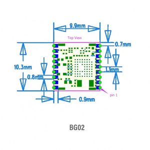 Più piccolo modulo di localizzazione GPS BG02 Base su Chip IC incorporato BK9501 - Product Image 2