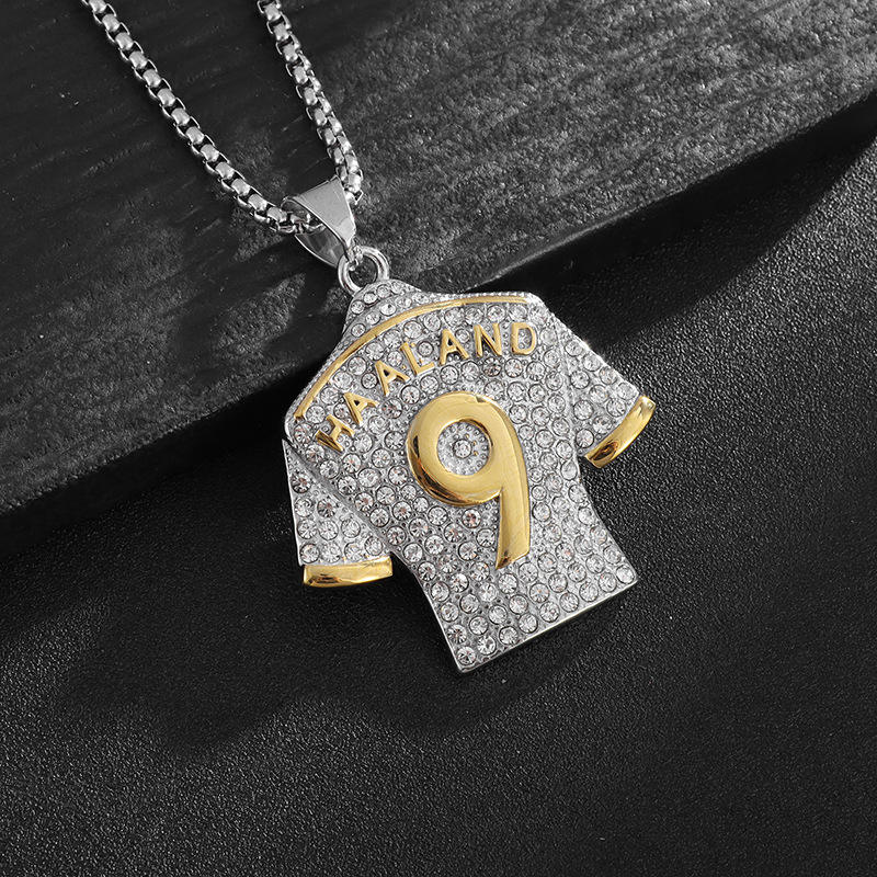 จี้เดี่ยวสีเงินสีทองไม่มีโซ่