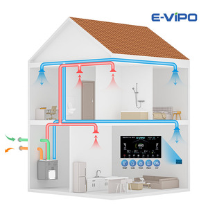 HVAC Heat Recovery <strong>System</strong> and Fresh Ar Ventilation <strong>System</strong> MVHR Mechanical Ventilation EPP Housing HRV with Bypass Damper - Product Image 4
