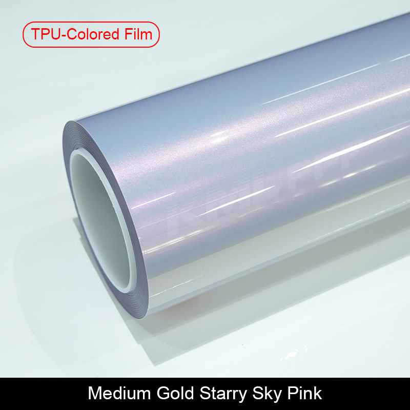 Medium Gold Starry Sky Pink