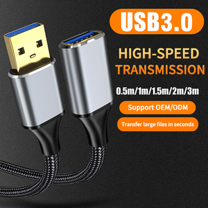 2025新趋势产品USB 3.0母对公连接器电缆5gbps高速数据延长线1m打印机电脑