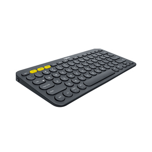 Mini teclado inalámbrico Logitech K380lo personalizable, interfaz USB multidispositivo con dientes azules, Color azul para ordenador portátil Mac - Product Image 3