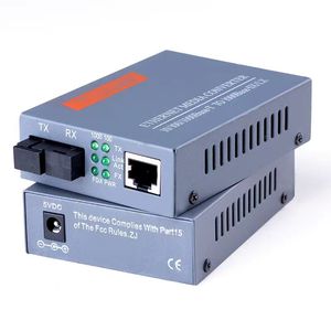 NetLINK HTB-GS03AB 10/100/1000M Fiber ortam dönüştürücü tek Fiber SC 3km A + B çifti RJ45 konnektör IP ağı ile - Product Image 4