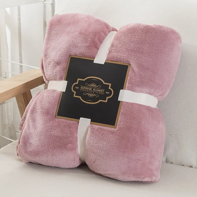 Aoyatex cobertor de flanela, personalizado, sólido, de lã, designer, luxo, macio, quente, cobertor para sofá