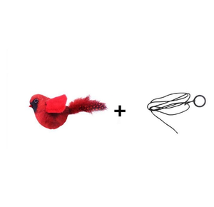Pet simülasyon arayarak kuş sesi peluş oyuncak kedi yüksek eğlenceli eğlenceli oyuncak kedi alay sopa asabilirsiniz - Product Image 1