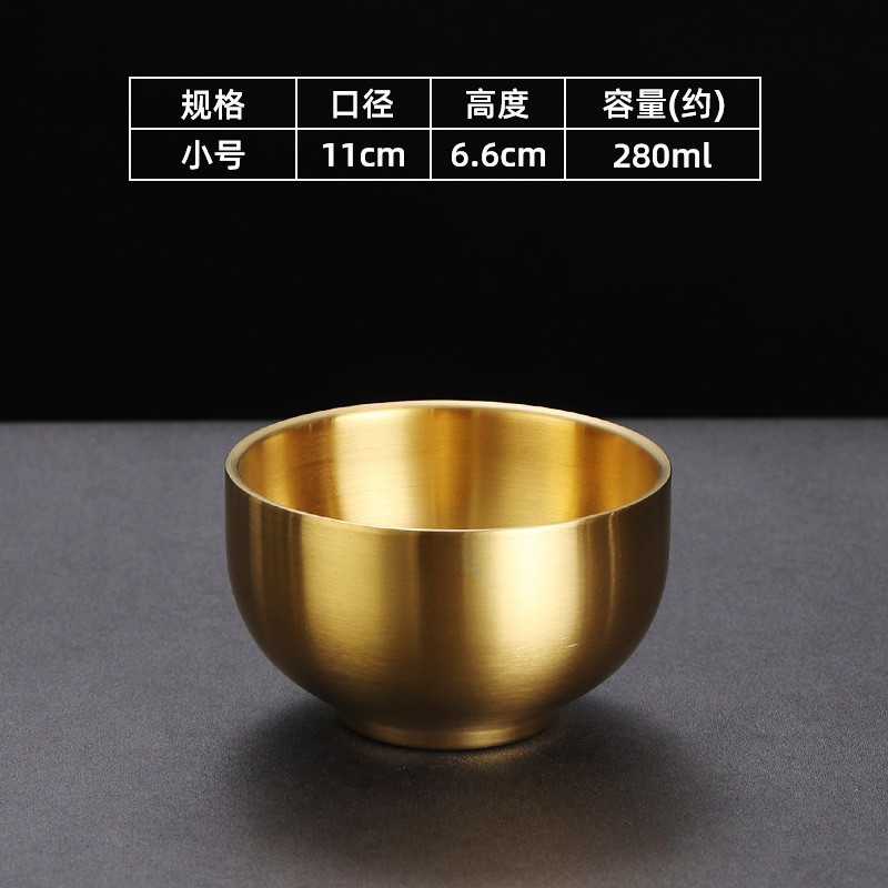 11cm stemmed bowl (gold)