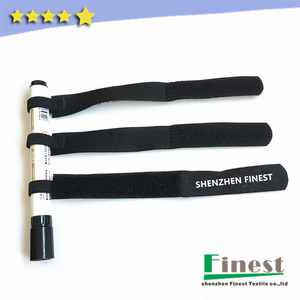 Bridas de nailon con logotipo personalizado, impresas, directo de fábrica, con gancho y bucle elástico, sin caídas - Product Image 4