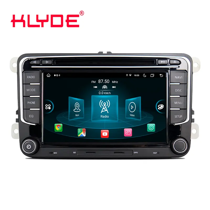 Klyde 7/8/9 Inch 2DIN Android Car Radio 8+128G Carplay Car DVD Player for Vw Golf 5 6 Passat B6 Jetta Tiguan Touran Caddy Polo
