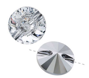 כפתורי קריסטל בצורת ריבולי של סברובסקי, אבני חן קריסטל עם גב מחודד, חרוזים בתפזורת לסיטונאות, לאביזרי ביגוד ותפירה - Product Image 3