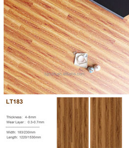 PVC SPC 3mm 4mm 5mm plastik zemin kilidi su geçirmez rustik mermer ahşap renk SPC döşeme - Product Image 5