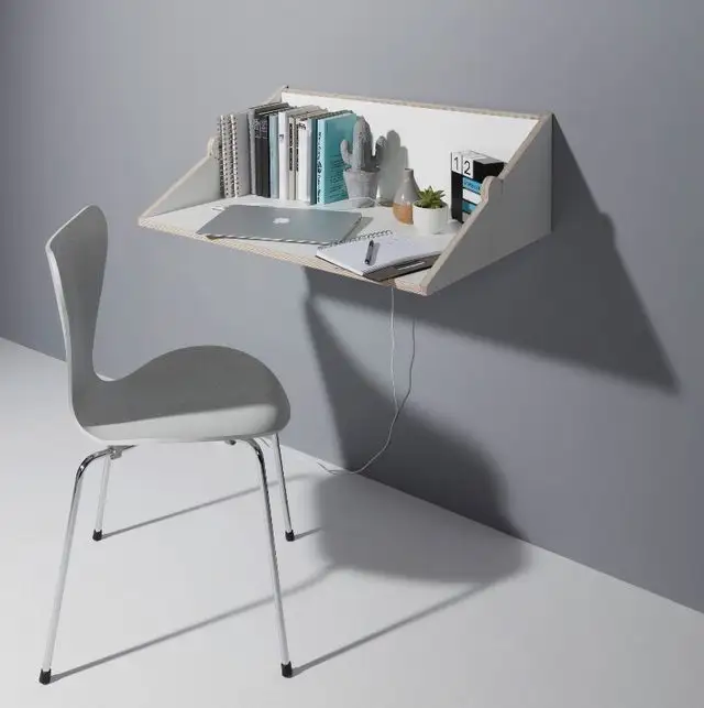 Prateleira conversível 2 em 1 para parede e mesa de leitura de café, estante para livros