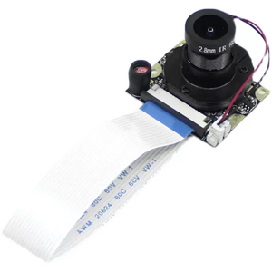 Fotocamera per visione notturna a infrarossi IR-CUT Raspberry Pi 4B/3B + Raspberry Pi di quarta generazione originale con messa a fuoco regolabile - Product Image 1