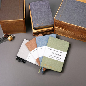 Customizable A4 <strong>Notebook</strong> <strong>With</strong> Linen-Coated Hardcover Fabric Linen Inner <strong>Pages</strong> <strong>Colorful</strong> Personalized Diary for Gifts - Product Image 3
