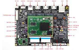 Placa de desarrollo T982, Android 11, quad-core, ARM Cortex-A55, compatible con interfaz individual 8 dual 8LVDS e interfaz V por ONE