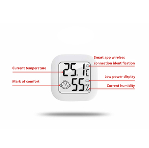 Termómetro Digital LCD con conexión inteligente para el hogar, medidor electrónico de temperatura y humedad, higrómetro pequeño - Product Image 3