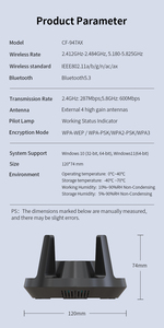 COMFAST免费驱动蓝牙USB3.0无线适配器，适用于电脑linux网卡2 in1加密狗 - Product Image 6