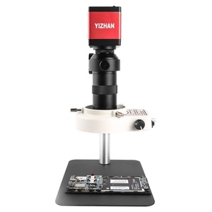 High Quality VGA HD-MI White LED Light 130X Red Camera 13MP Mobile Phone Repair Monocular <strong>Microscope</strong> <strong>Digital</strong> <strong>With</strong> Metal Base - Product Image 1