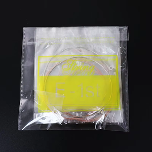 Instrumento musical Precio de fábrica Cuerda de guitarra folclórica Cuerda de embalaje transparente independiente para guitarra folclórica