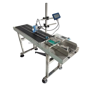 B2B Clearance Sale Halbautomat ische Desktop-Förderband maschine Kontinuierliche Inkjet-Charge Ablaufdatum Code-Drucker für Flaschen - Product Image 4