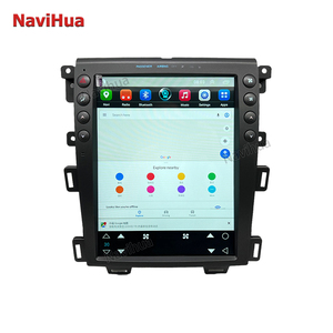 Navihua 12.1英寸安卓汽车垂直立体声收音机福特边缘2009-2013全球定位系统导航无线汽车多媒体系统汽车DVD