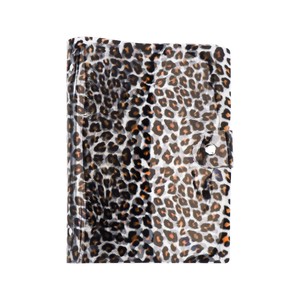 A5 A6 Soft PVC 6-Ring Binder Cover Leopard <strong>Print</strong> Transparent Loose Leaf <strong>Notebook</strong> Shell Round Ring <strong>Folder</strong> <strong>With</strong> Snap Closure - Product Image 1