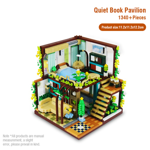 Quiet Book Pavilion bloques de construcción de micropartículas juguetes educativos de ensamblaje juegos de juguetes de microbloques de construcción - Product Image 6