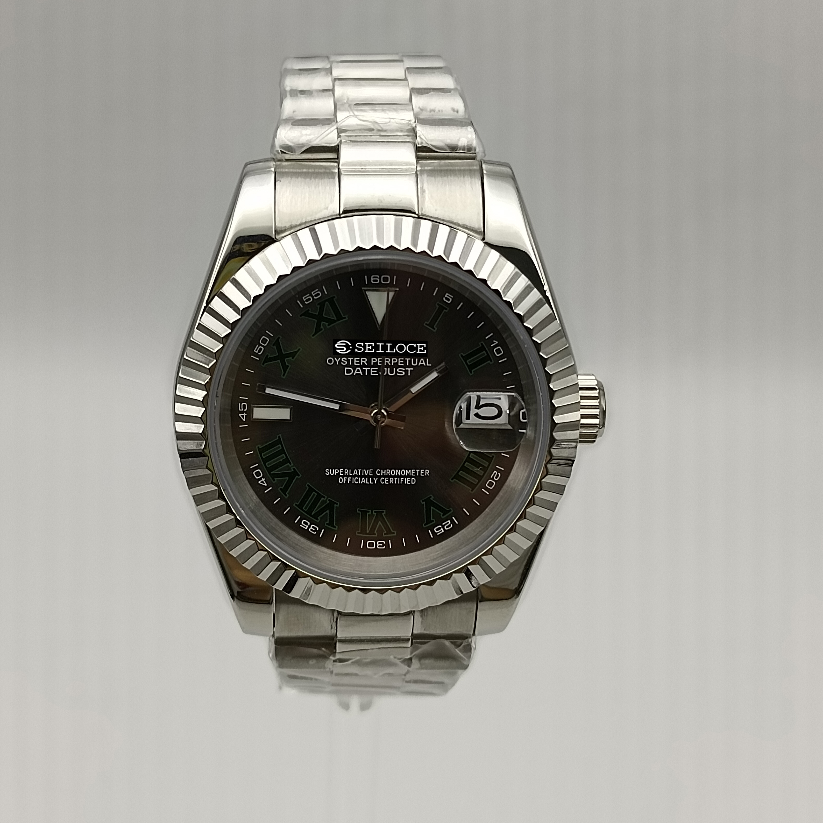 Silver Case+Gray Dial