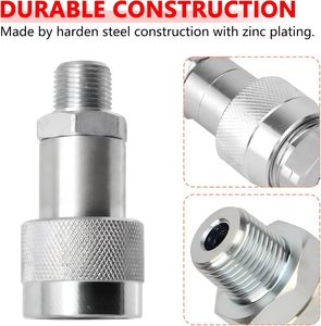 KZE-B 3/8 "NPT 10000 PSI thủy lực nhanh chóng kết nối ngắt kết nối <span class=keywords><strong>Coupler</strong></span> đặt nặng Carbon thép Nam Nữ khớp nối phụ kiện - Product Image 4