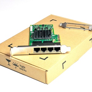 Adaptador de servidor Gigabit Ethernet E1G44HT 82580EB, servidor informático de licencia de software de Torre PCI Express X4, a la venta, 1 unidad - Product Image 1