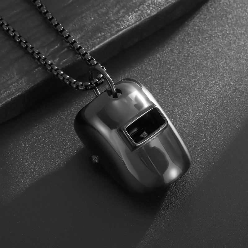 Pendente singolo nero senza catena