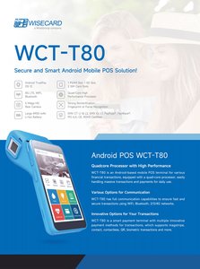 Wisecard Smart T80 POS все в одном Android сенсорный экран Бесконтактный NFC платежный терминал POS система - Product Image 5