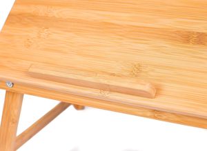 Combohome Bed Serving Tray Height Adjustable Foldable <strong>Notebook</strong> <strong>Computer</strong> Desk Breakfast <strong>Table</strong> Bamboo Laptop Desk for Bed - Product Image 6