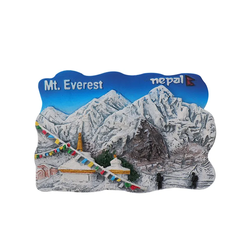 Benutzer definierte Nepal Metall Kühlschrank Magnet 4x6 Kühlschrank Magnete Tourismus Souvenirs