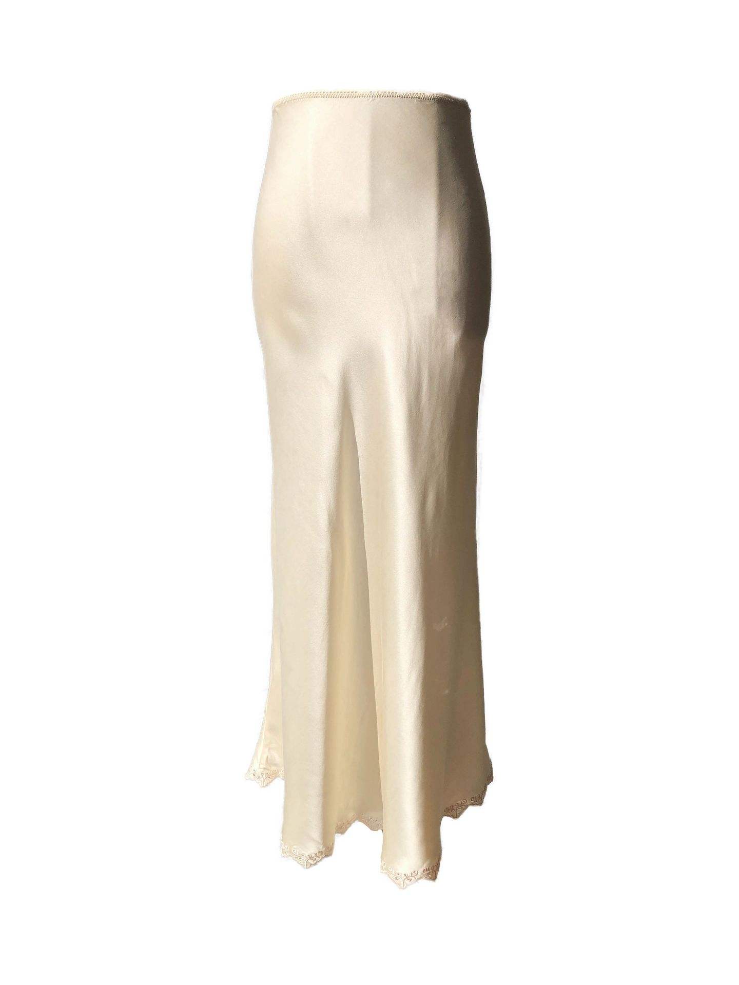 Light Champagne Midi Skirt