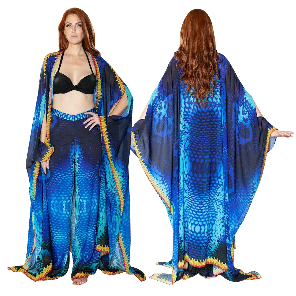 Motif serpent bleu