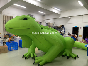 Khổng Lồ Màu Xanh lá cây <span class=keywords><strong>Inflatable</strong></span> iguanas mô hình phim hoạt hình với ánh sáng cho Đảng quảng cáo - Product Image 2