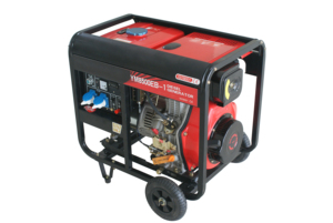 Açık tip taşınabilir dizel jeneratör 6KW 6.2KW elektrikli start güç tek silindirli jeneratör <span class=keywords><strong>192F</strong></span> motor