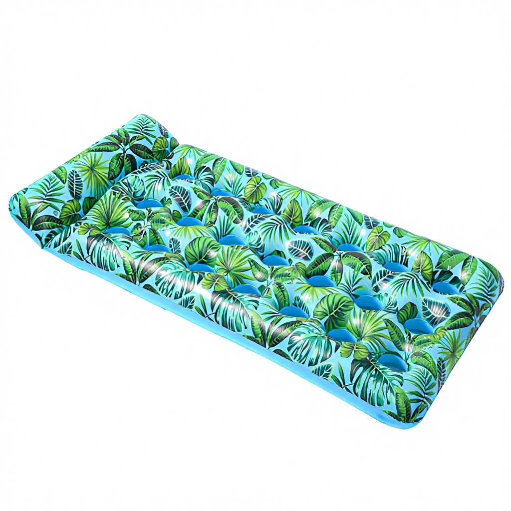 Plateau flottant 21 trous-vert + porte-gobelet citron vert