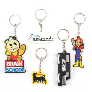 定制设计2d 3d硅胶钥匙圈软聚氯乙烯橡胶钥匙扣纪念品礼品钥匙扣 - Product Image 3