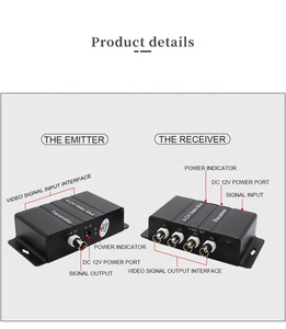 Di alta qualità 4 canali Video Balun analogico Multiplexer 4ch Single Core cavo coassiale trasmette più per il sistema di telecamere CCTV - Product Image 3