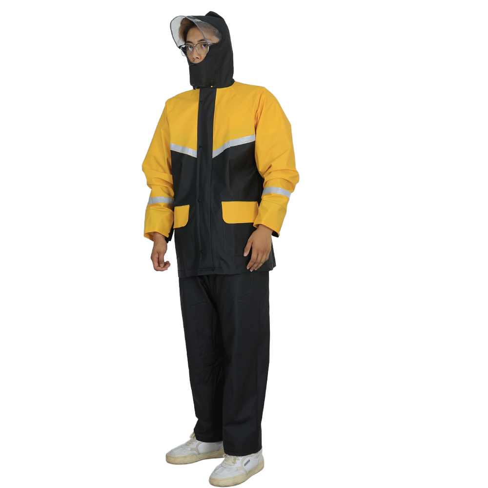 impermeable amarillo limón