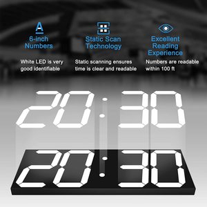 Orologio da parete Oversize con numeri da 6 pollici orologio da parete a LED digitale telecomando conto alla rovescia/sveglia con Timer conto alla rovescia orologio da tavolo intelligente - Product Image 5